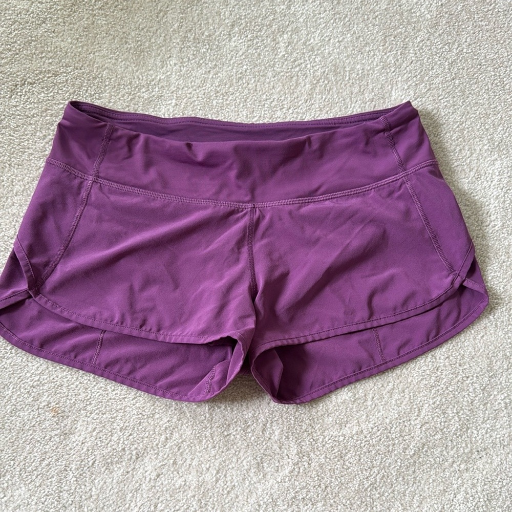 Lululemon speed up shorts purple